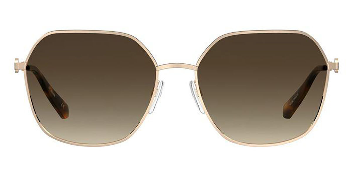 Image of Moschino Love MOL063/S 000/HA 55 Lunettes De Soleil Femme Dorées FR