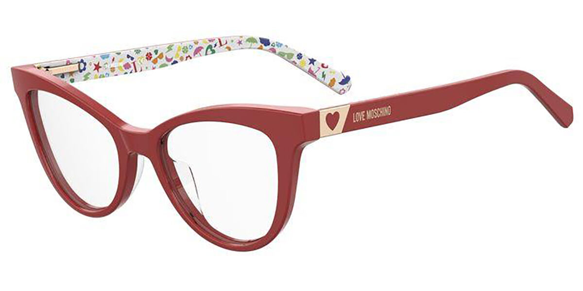 Image of Moschino Love MOL576 C9A 51 Czerwone Damskie Okulary Korekcyjne PL