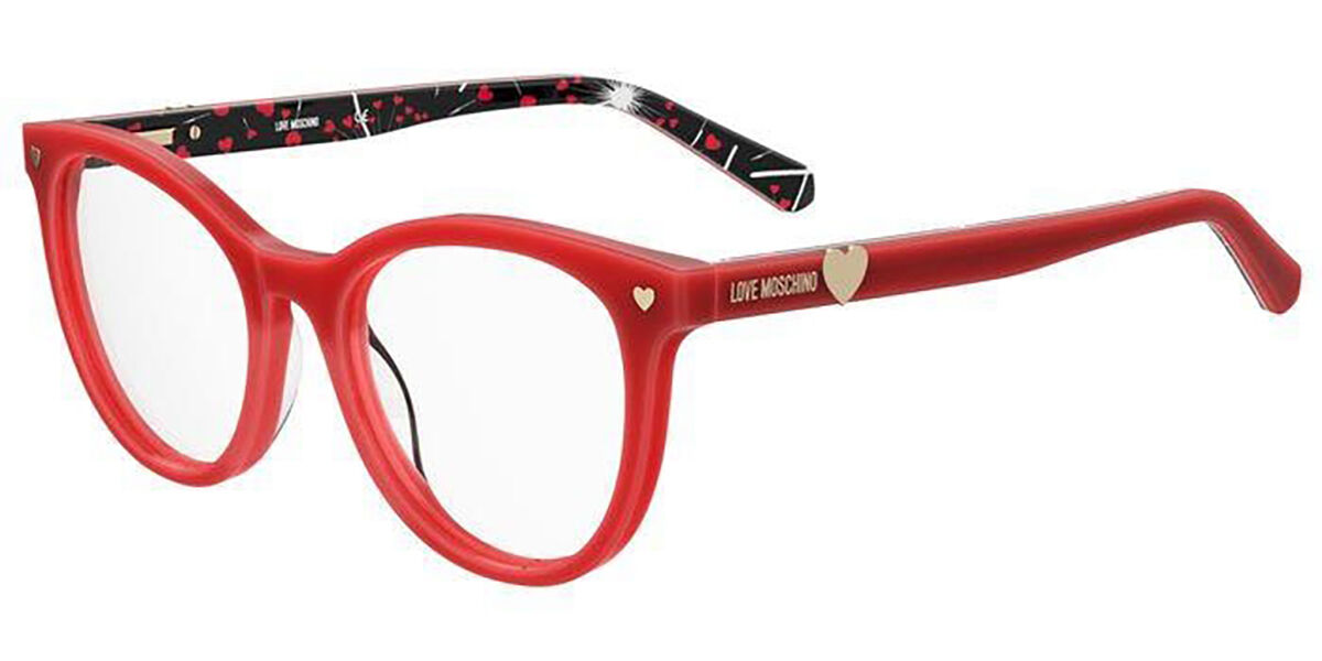 Image of Moschino Love MOL592 C9A 51 Czerwone Damskie Okulary Korekcyjne PL