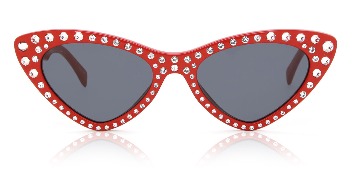 Image of Moschino MOS006/S/STR C9A/IR 52 Lunettes De Soleil Femme Rouges FR