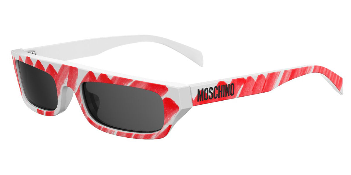 Image of Moschino MOS047/S WGX/IR 53 Lunettes De Soleil Femme Blanches FR