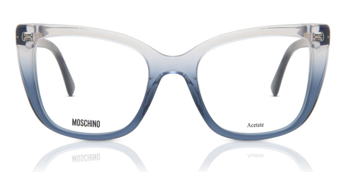 Image of Moschino MOS603 QM4 Óculos de Grau Azuis Feminino PRT
