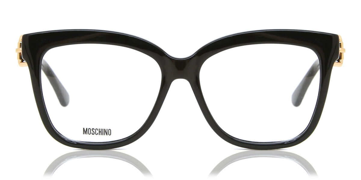 Image of Moschino MOS609 807 Óculos de Grau Pretos Feminino PRT