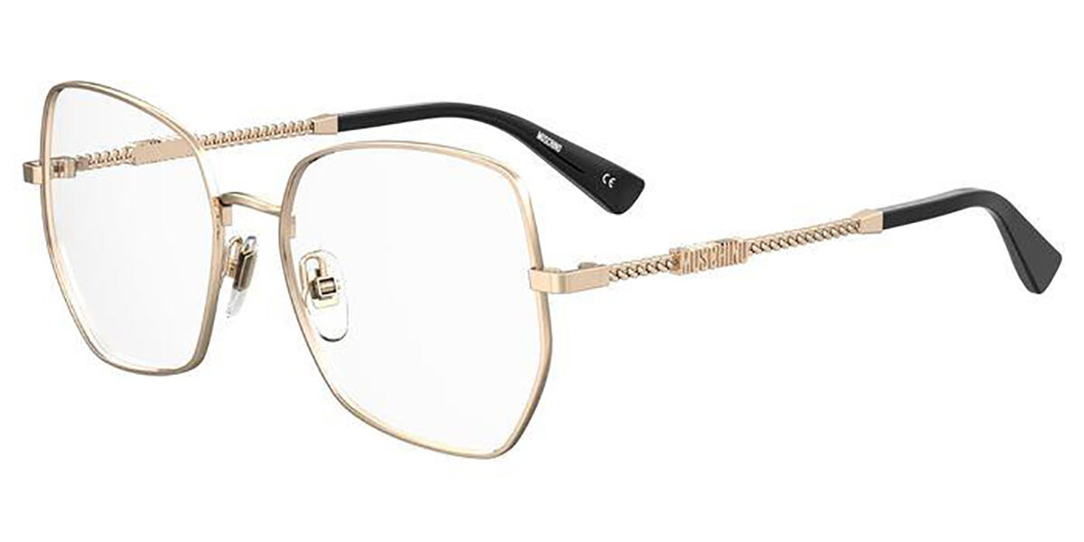 Image of Moschino MOS610 000 Óculos de Grau Rose-Dourados Feminino PRT