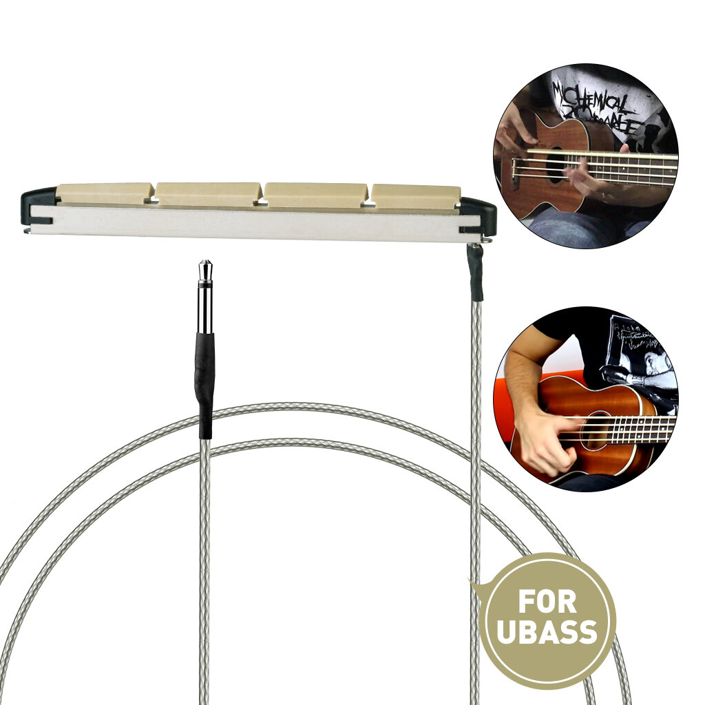 Image of NAOMI 10PCS Bass Ukelele Piezo W/ Braided Wire Cable ABS Pickup Rod For 4 Strings Ubass Guitar Diy Use