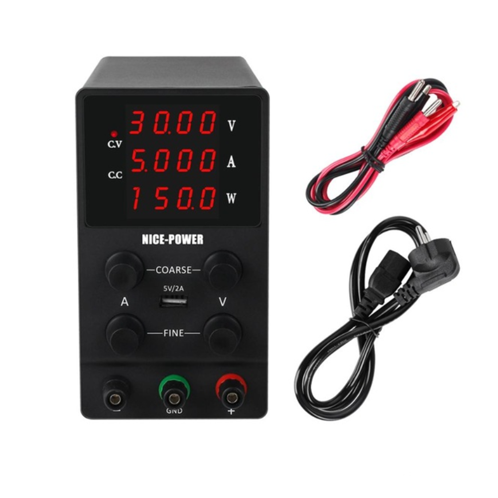 Image of NICE-POWER SPS305 30V 5A Lab Bench DC Power Supply Digital Switching Laboratory Power Feeding Current Stabilizer Voltage