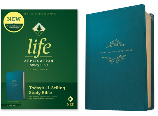 Image of NLT Life Application Study Bible Third Edition (Leatherlike Teal Blue Red Letter)