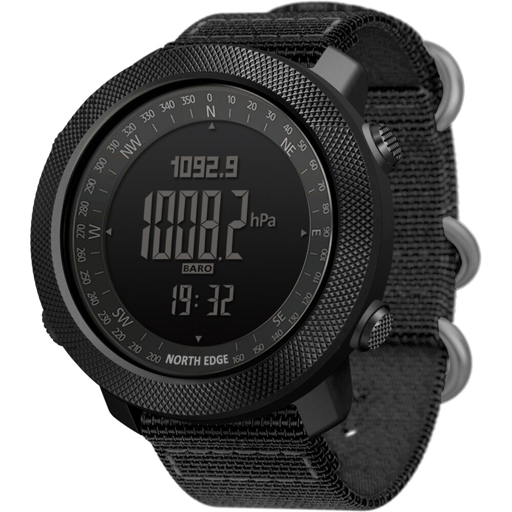 Image of NORTH EDGE Apache2 Altimeter Barometer Compass Temperature Display 50m Waterproof Outdoor Sport Digital Watch