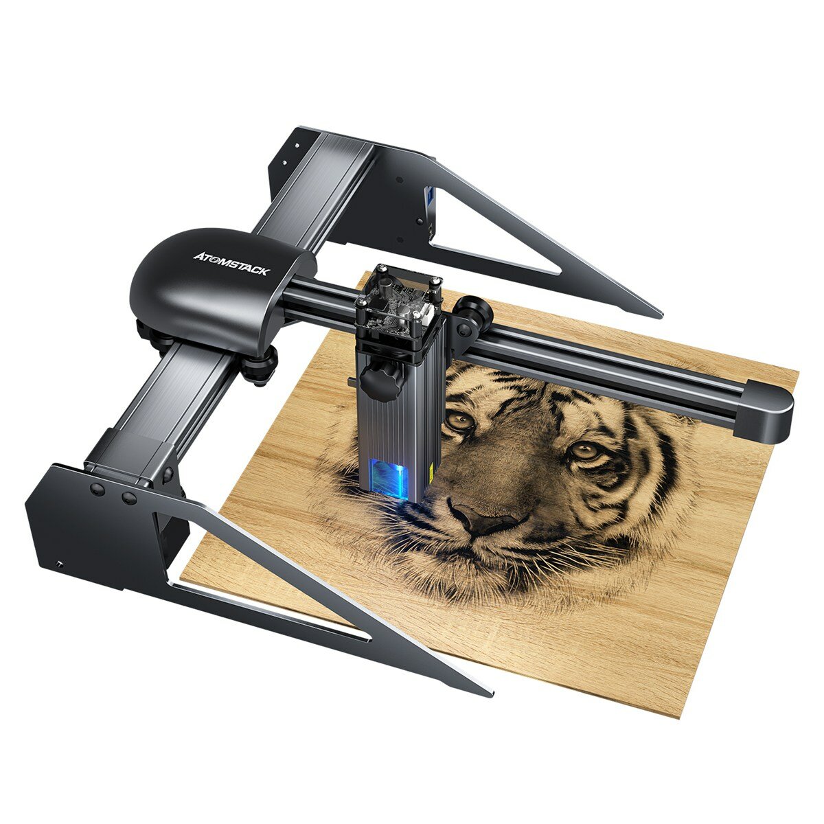 Image of New ATOMSTACK P7 M40 Portable Laser Engraving Machine Wood Cutting Design Desktop DIY Laser Engraver New Eye Protection