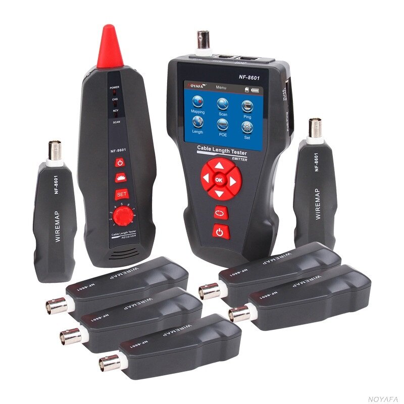Image of New NF-8601W Multifunctional Network Cable Tester LCD Cable length Tester Breakpoint Tester