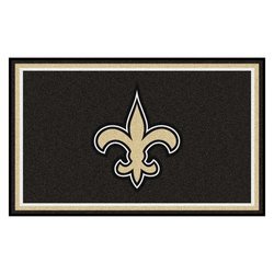 Image of New Orleans Saints Floor Rug - 4x6