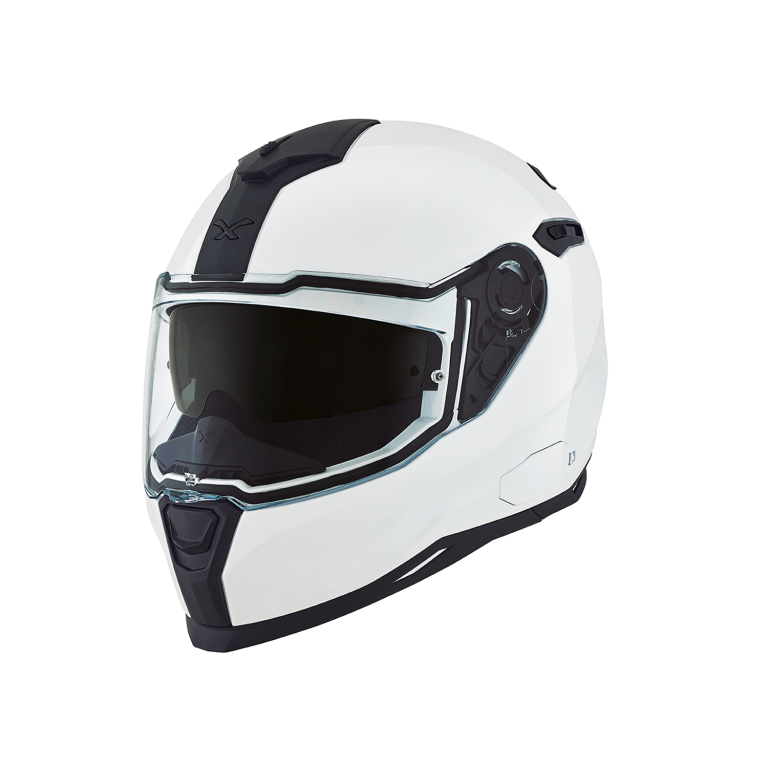 Image of Nexx SX100 Core Edition White Full Face Helmet Size M EN
