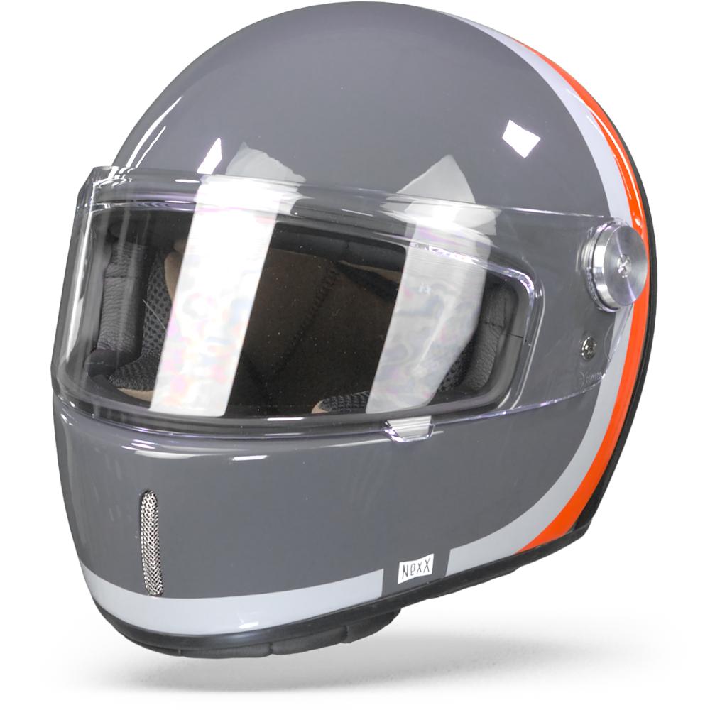 Image of Nexx XG100R Speedway Grey Red Full Face Helmet Talla L
