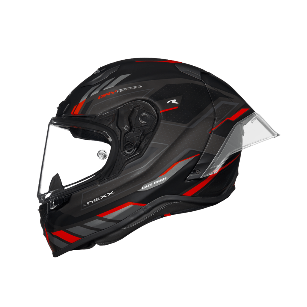 Image of Nexx XR3R Precision Black Red Matt Full Face Helmet Talla 2XL