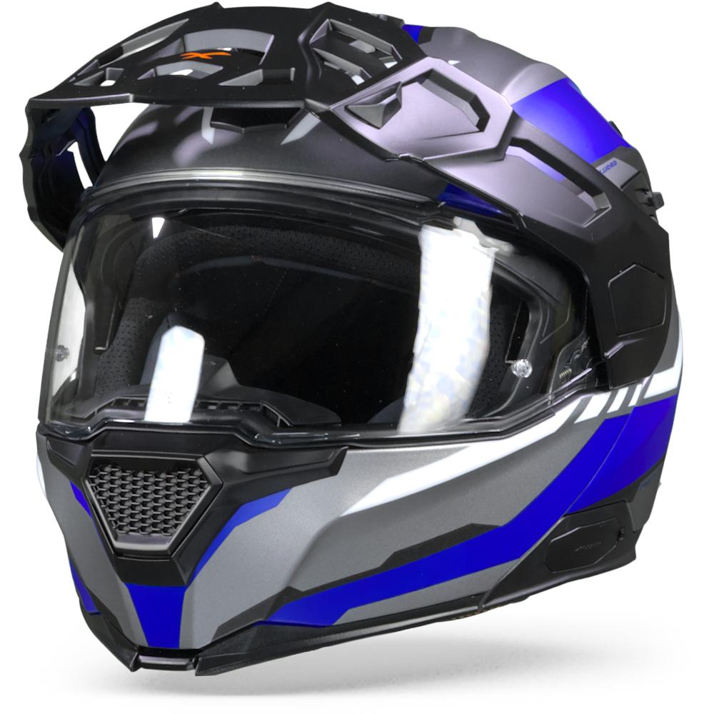 Image of Nexx XVilijord Continental Grey Blue Matt Modular Helmet Size 3XL EN