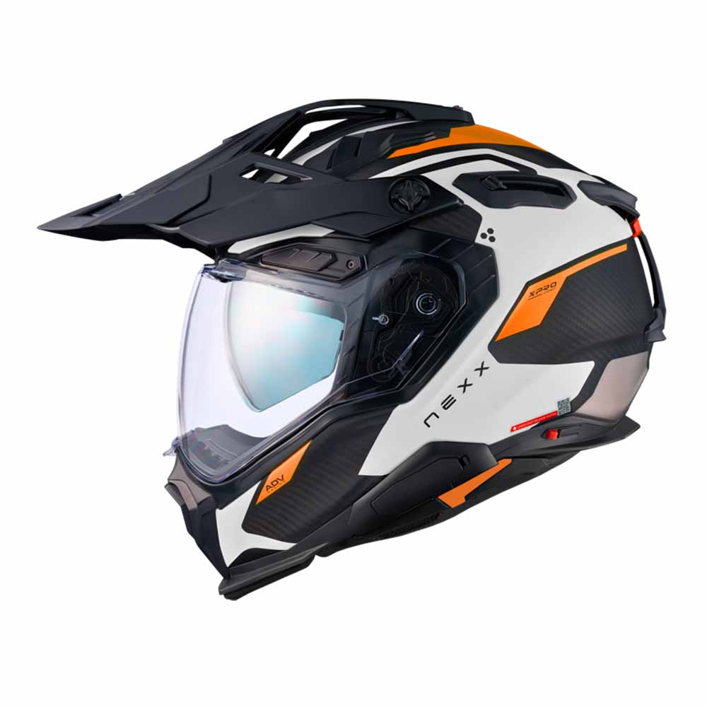 Image of Nexx XWED3 Keyo White Orange Matt Adventure Helmet Size S ID 5600427116794
