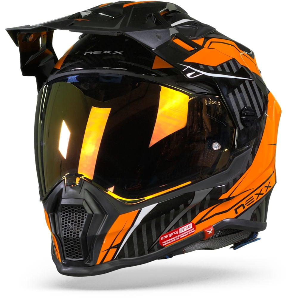 Image of Nexx XWRL Atika Orange Grey Adventure Helmet Talla XS
