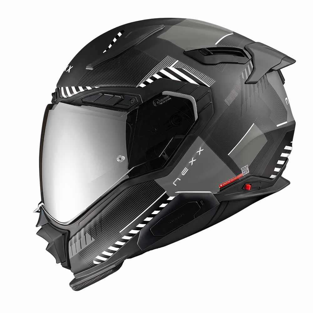 Image of Nexx XWST3 Fluence Black Silver Matt Full Face Helmet Größe 2XL