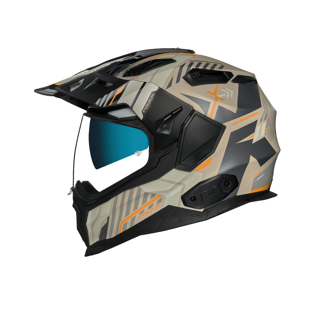 Image of Nexx XWed2 Wild Country Sand Grey Matt Adventure Helmet Size S EN