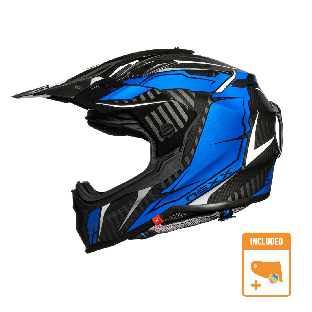 Image of Nexx XWrl Atika Bleu Blanc Casque d'Aventure Taille XS