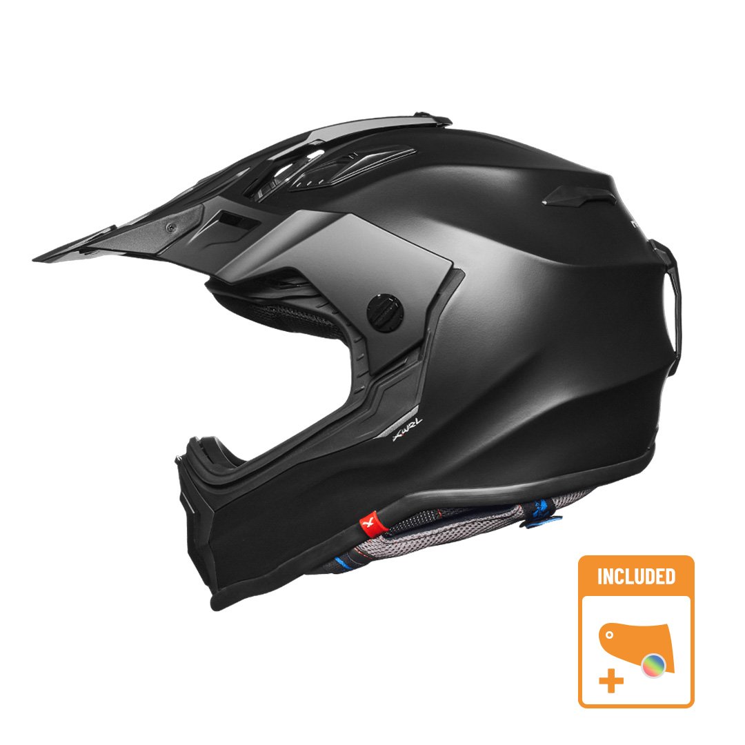 Image of Nexx XWrl Plain Schwarz Matt Endurohelm Größe XS