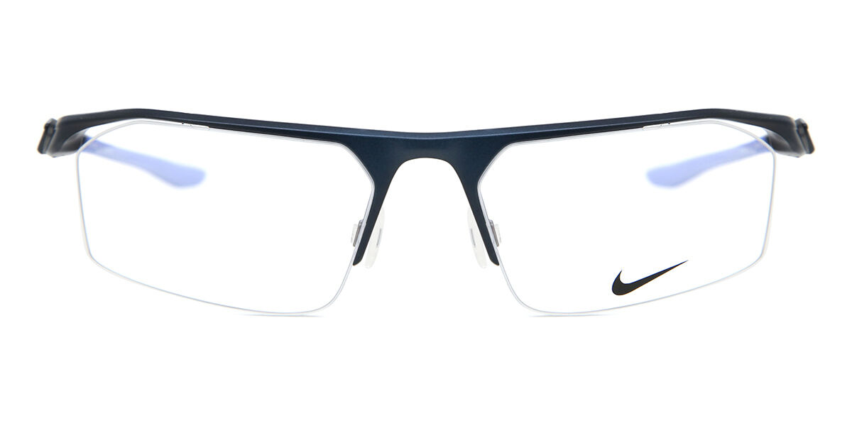 Image of Nike 8050 401 Óculos de Grau Azuis Masculino BRLPT