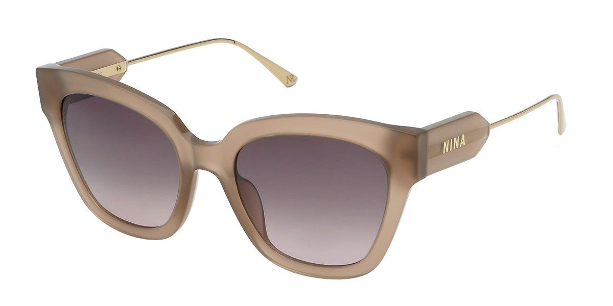 Image of Nina Ricci SNR298 0M79 Óculos de Sol Masculino Marrons BRLPT