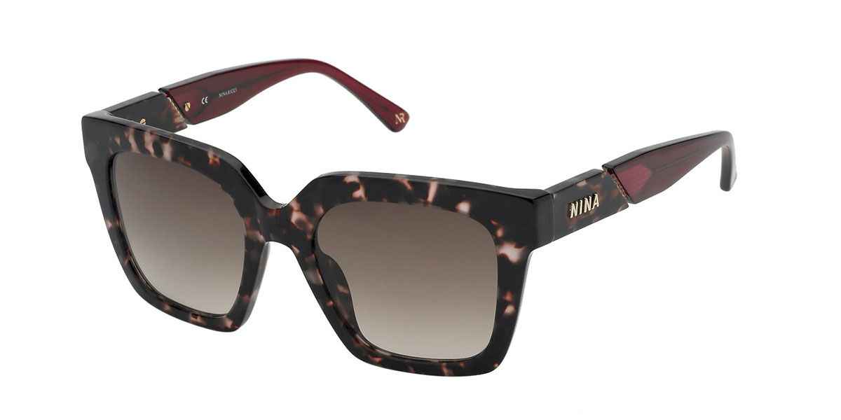 Image of Nina Ricci SNR318 01GQ Óculos de Sol Tortoiseshell Feminino BRLPT