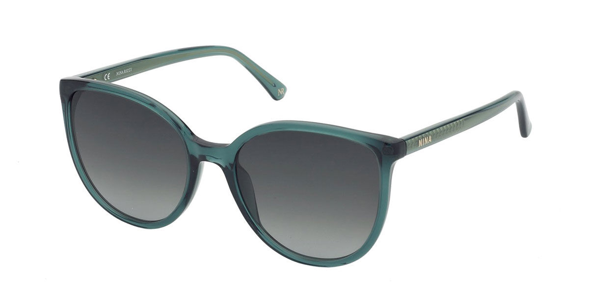 Image of Nina Ricci SNR325 0874 Óculos de Sol Verdes Feminino PRT