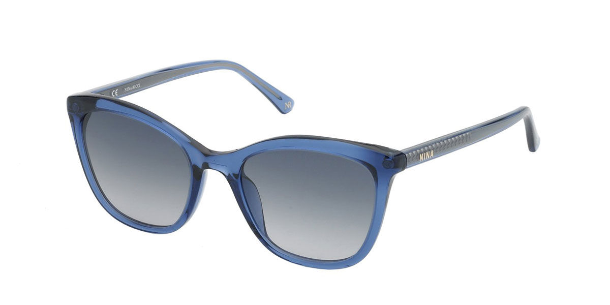 Image of Nina Ricci SNR326 0955 54 Lunettes De Soleil Femme Bleues FR