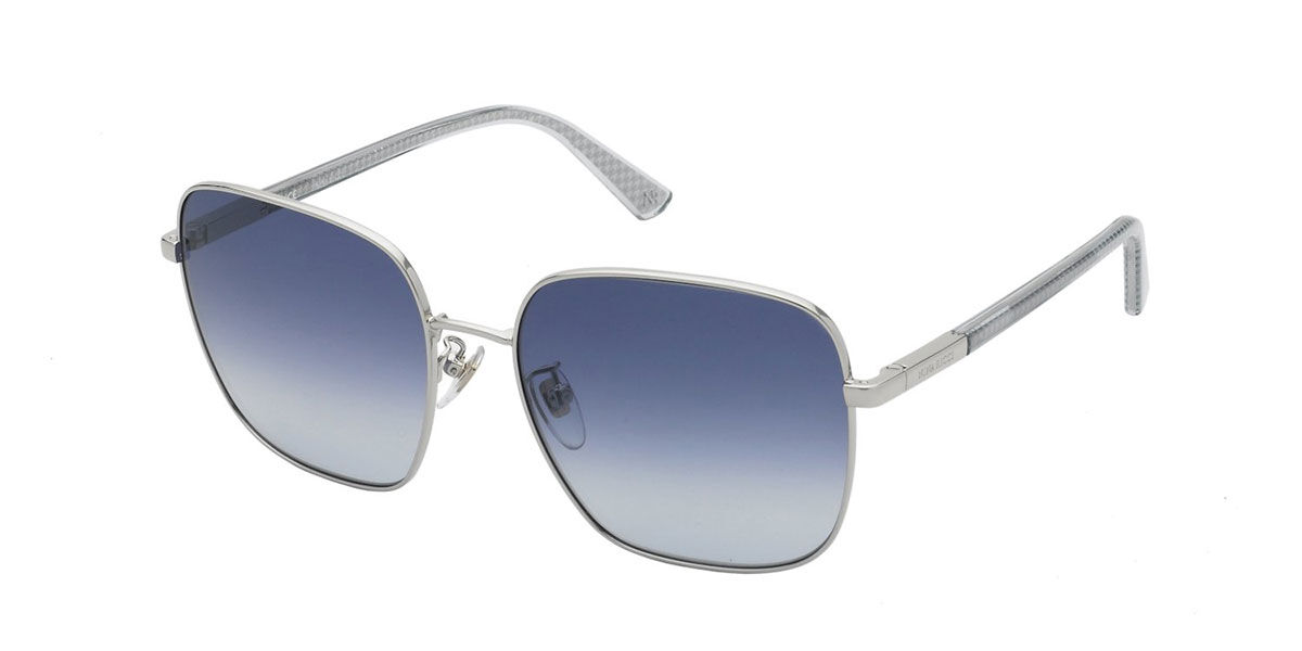 Image of Nina Ricci SNR329 0579 58 Lunettes De Soleil Femme Argentées FR