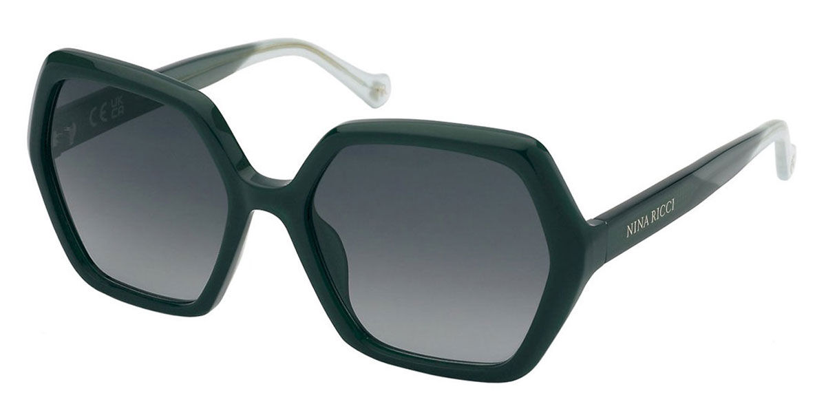 Image of Nina Ricci SNR356 06WT Óculos de Sol Verdes Feminino PRT