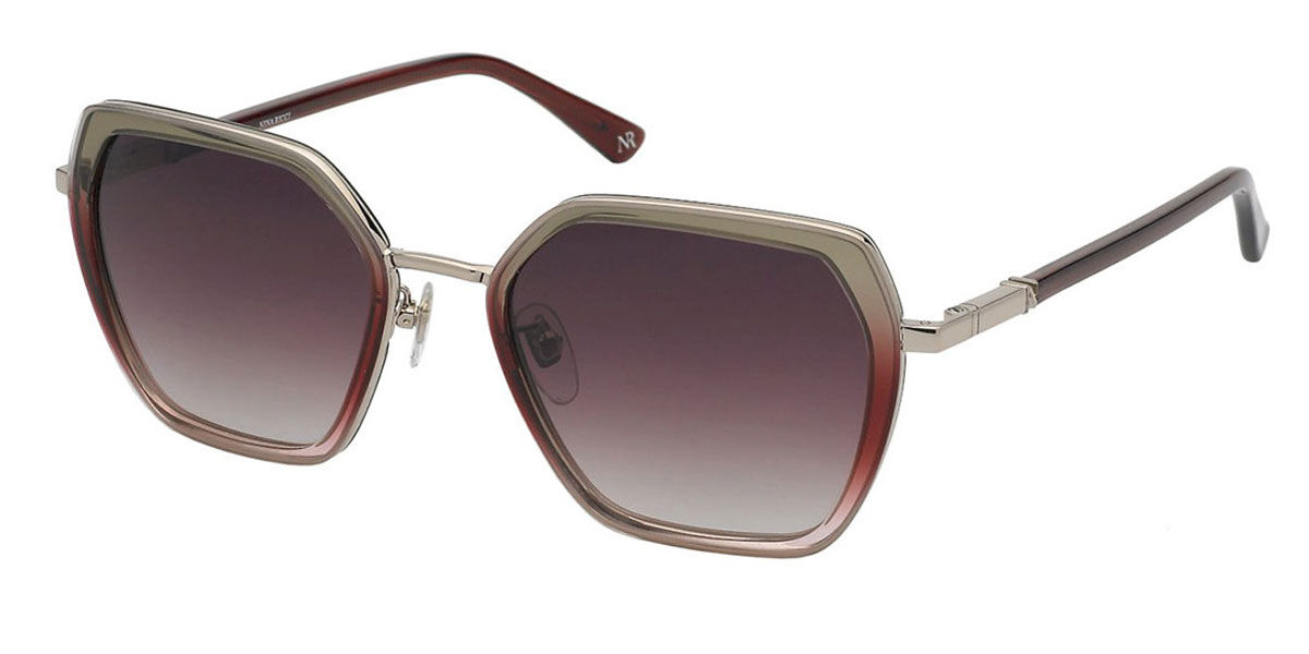 Image of Nina Ricci SNR359 0C19 Óculos de Sol Marrons Feminino BRLPT