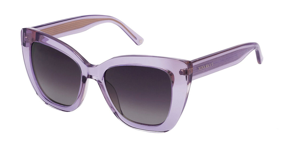 Image of Nina Ricci SNR376 0L83 52 Lunettes De Soleil Femme Purple FR