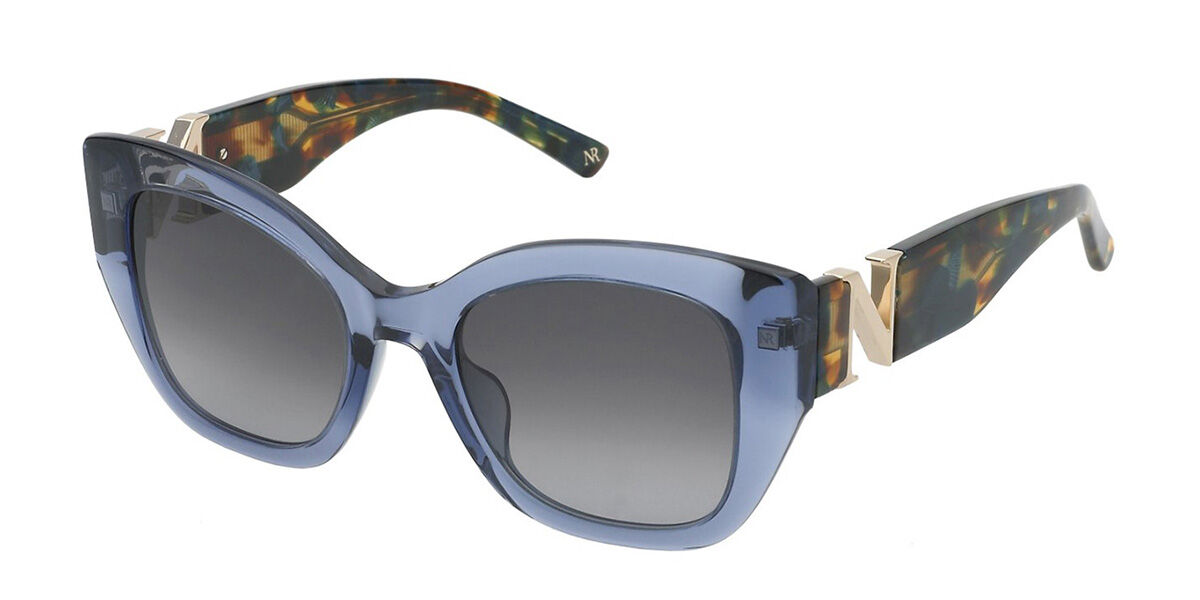 Image of Nina Ricci SNR377V 0892 51 Lunettes De Soleil Femme Bleues FR