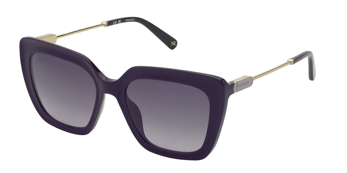 Image of Nina Ricci SNR379 06NZ 54 Lunettes De Soleil Femme Purple FR