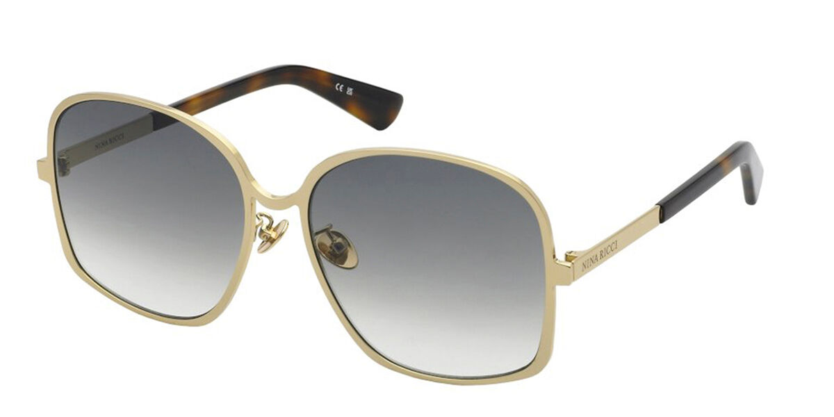 Image of Nina Ricci SNR400 300K 60 Lunettes De Soleil Femme Dorées FR