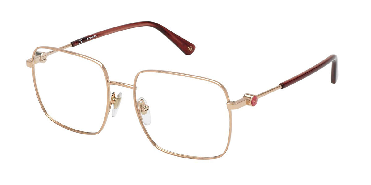 Image of Nina Ricci VNR284 08FC 53 Złote Męskie Okulary Korekcyjne PL