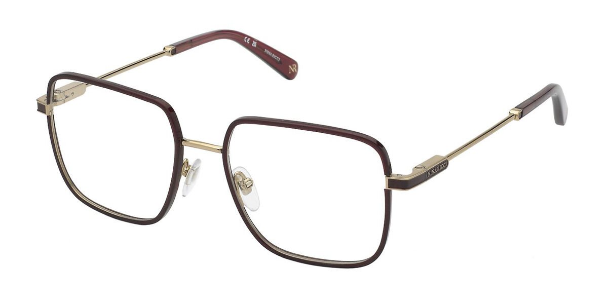 Image of Nina Ricci VNR351V 0307 Gafas Recetadas para Mujer Borgoña ESP