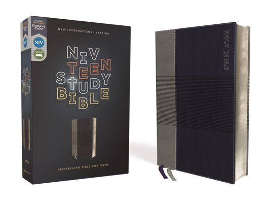 Image of Niv Teen Study Bible (for Life Issues You Face Every Day) Leathersoft Blue Comfort Print