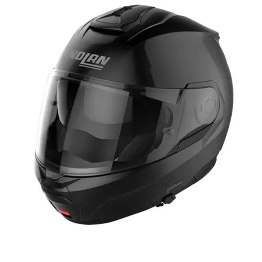 Image of Nolan N100-6 Classic N-COM 003 Glossy Black Modular Helmet Size M ID 8054945046991