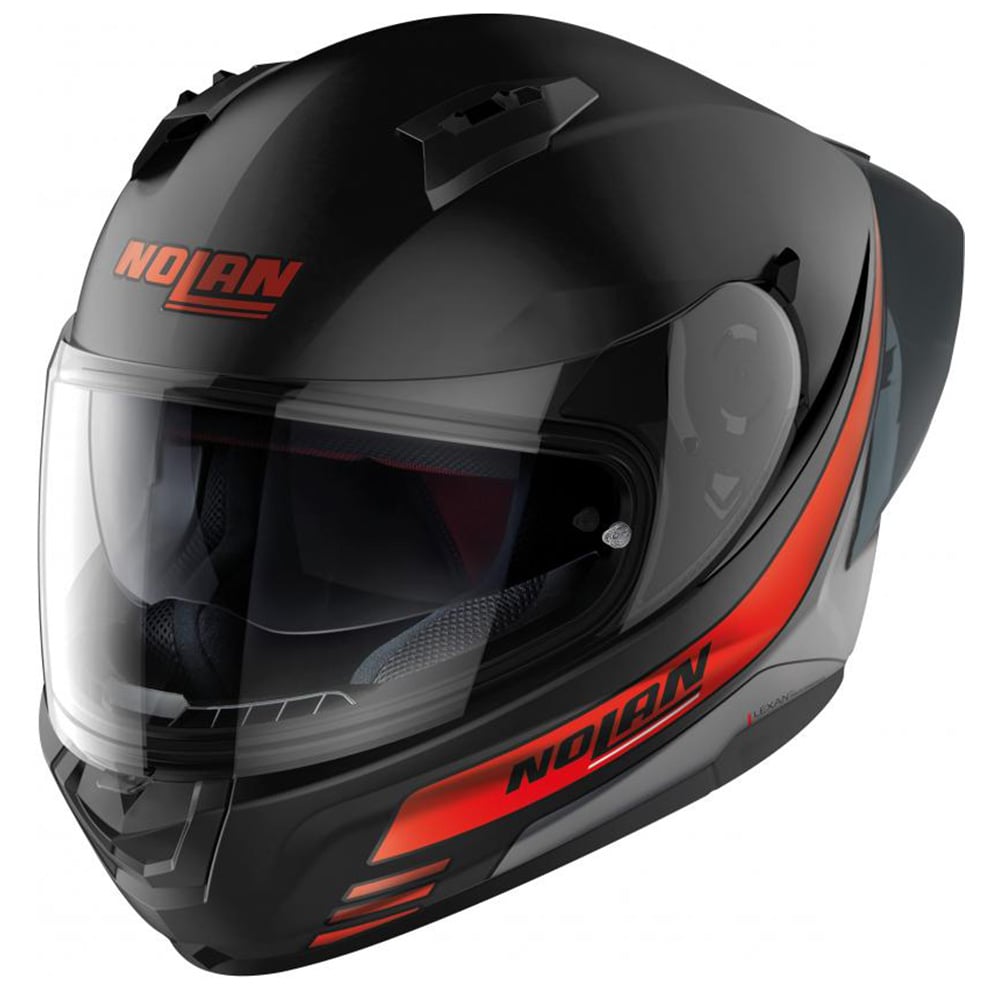 Image of Nolan N60-6 Sport Outset 021 Flat Black Red Full Face Helmet Talla XL