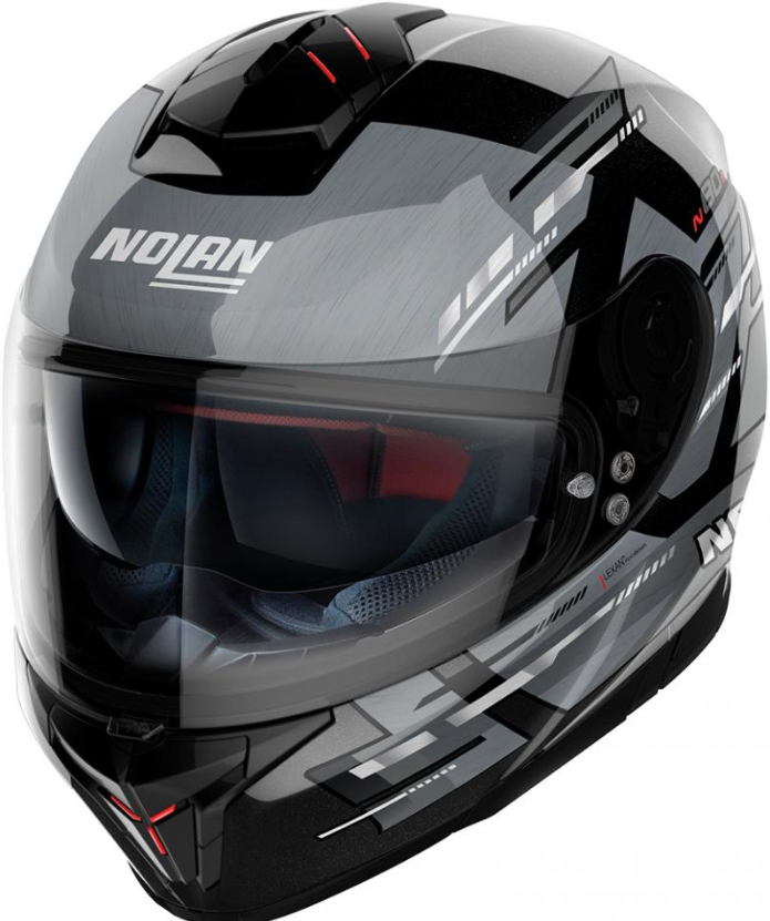 Image of Nolan N80-8 Meteor 67 Metal Black Full Face Helmet Size XL EN