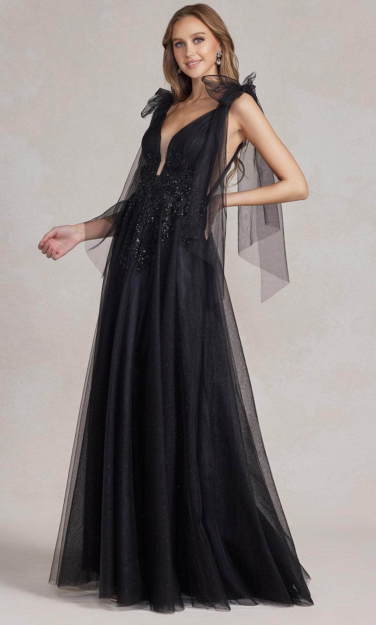 Image of Nox Anabel E1075 - Off-Shoulder Tulle Prom Gown