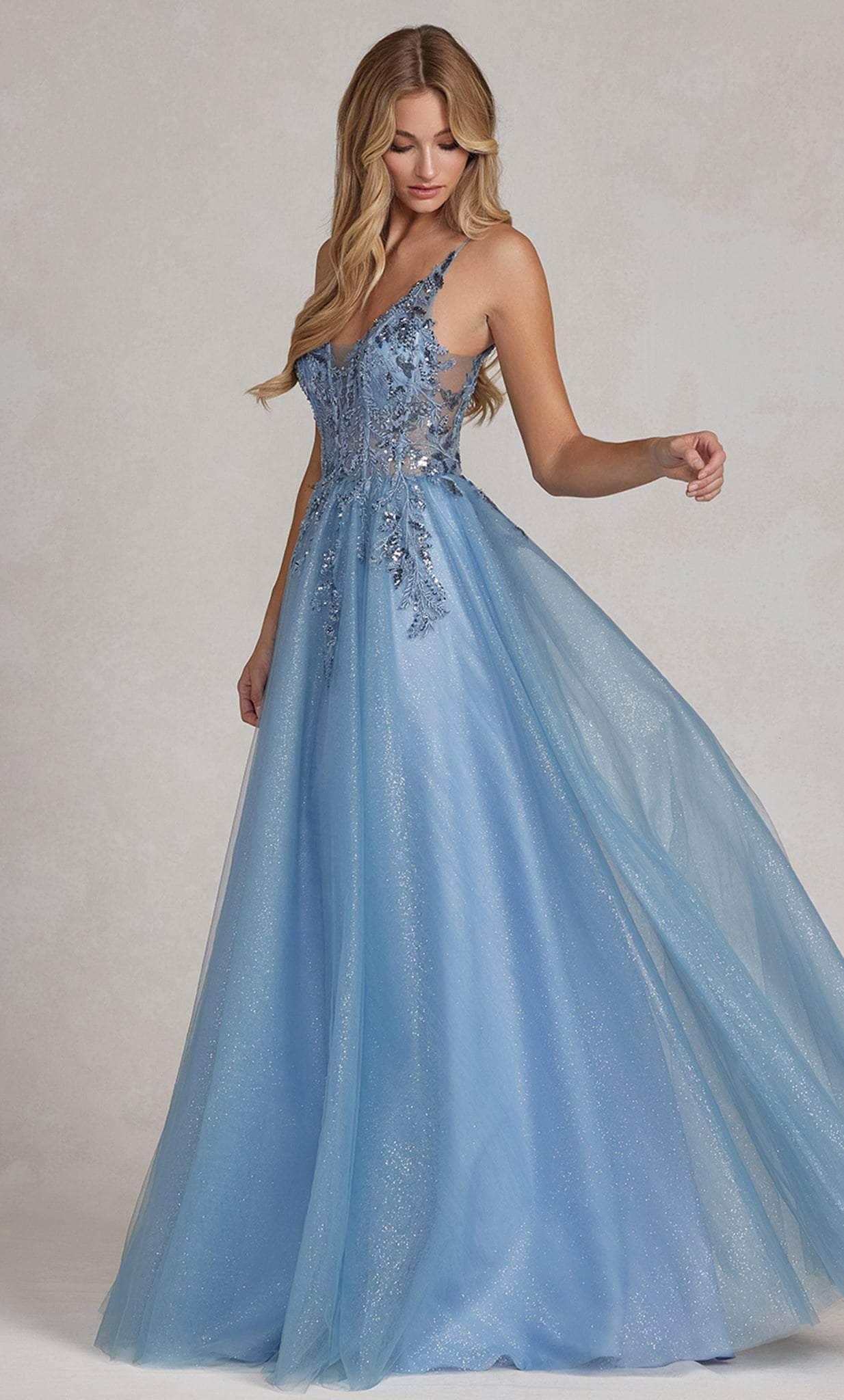 Image of Nox Anabel E1125 - Glittered Tulle Prom Dress