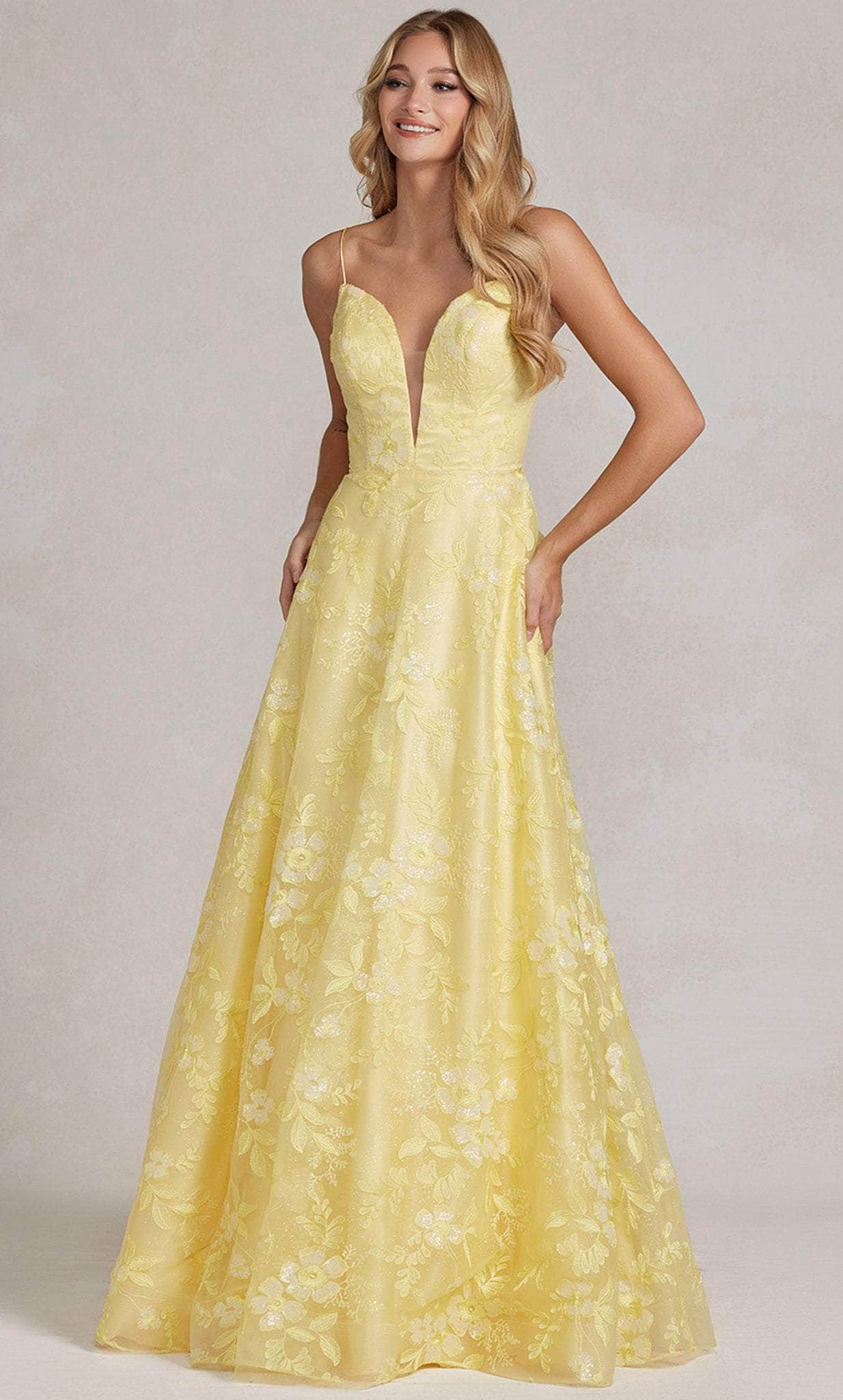 Image of Nox Anabel E1175 - Sleeveless A-Line Prom Dress