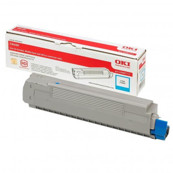 Image of OKI 43487711 azuriu (cyan) toner original RO ID 14737