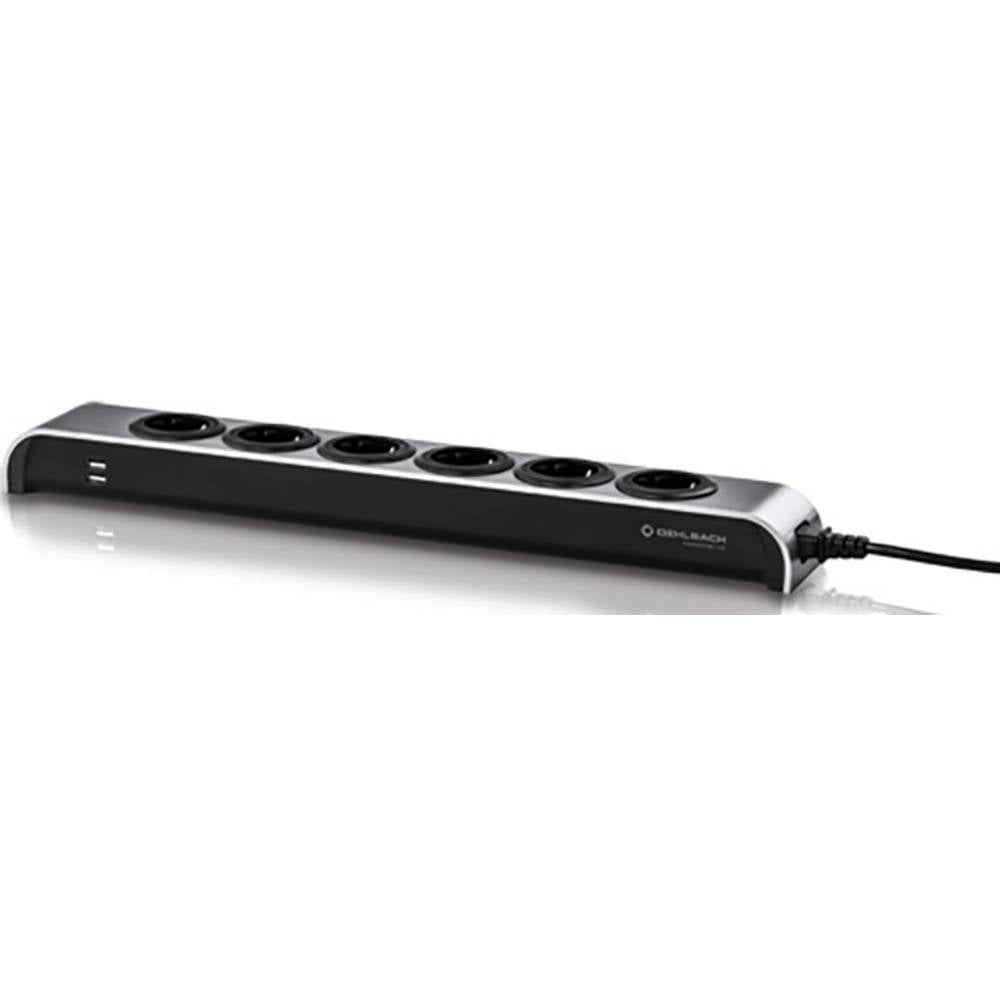 Image of Oehlbach D1C17010 Power strip (+ switch) 1-piece Anthracite PG connector 1 pc(s)