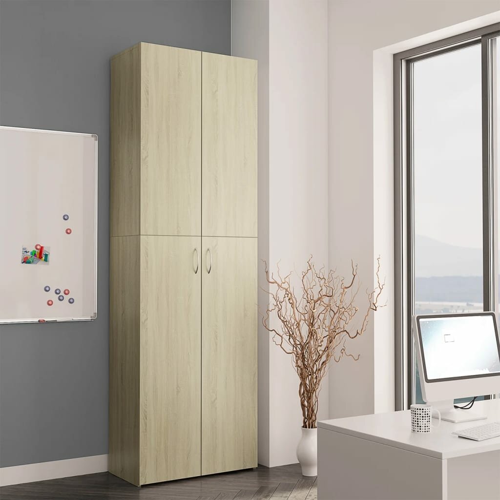 Image of Office Cabinet Sonoma Oak 236"x126"x748" Chipboard