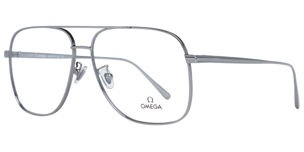 Image of Omega OM5006-H 008 Óculos de Grau Gunmetal Masculino PRT